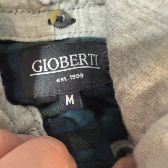 Gioberti Men's Removable Hoodie Plaid Checkered Flannel Button Down Shirt, M - Picture 4 of 5